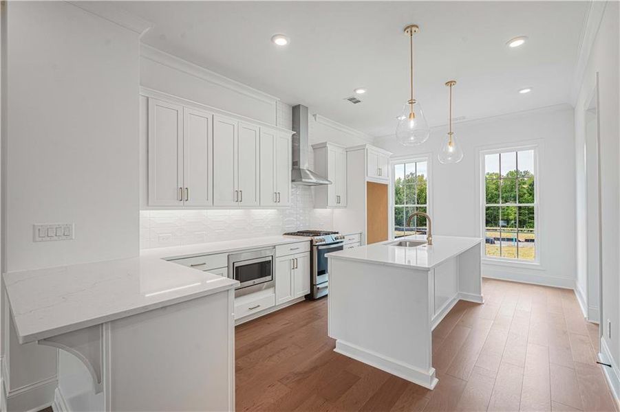 Furnished interior view inside a new home in Waterhaven, Cumming (Image 13).