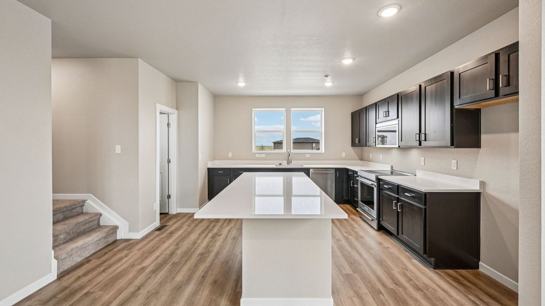 Furnished interior view inside a new home in Windler Townhomes, Aurora (Image 13).