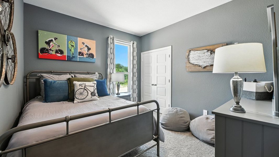 Furnished interior view inside a new home in Monarch at the Meadows, Krum (Image 29).