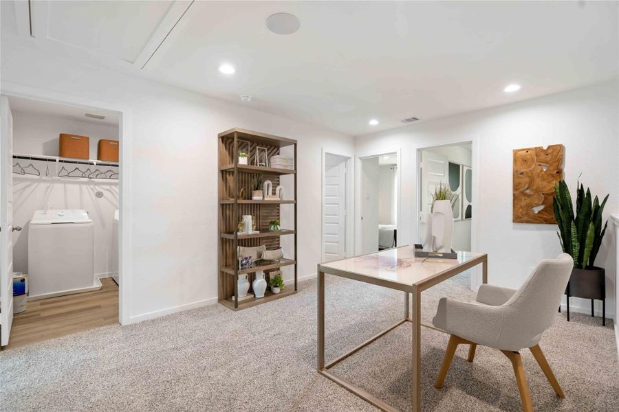 Furnished interior view inside a new home in Alaia Crossing, Houston (Image 14).