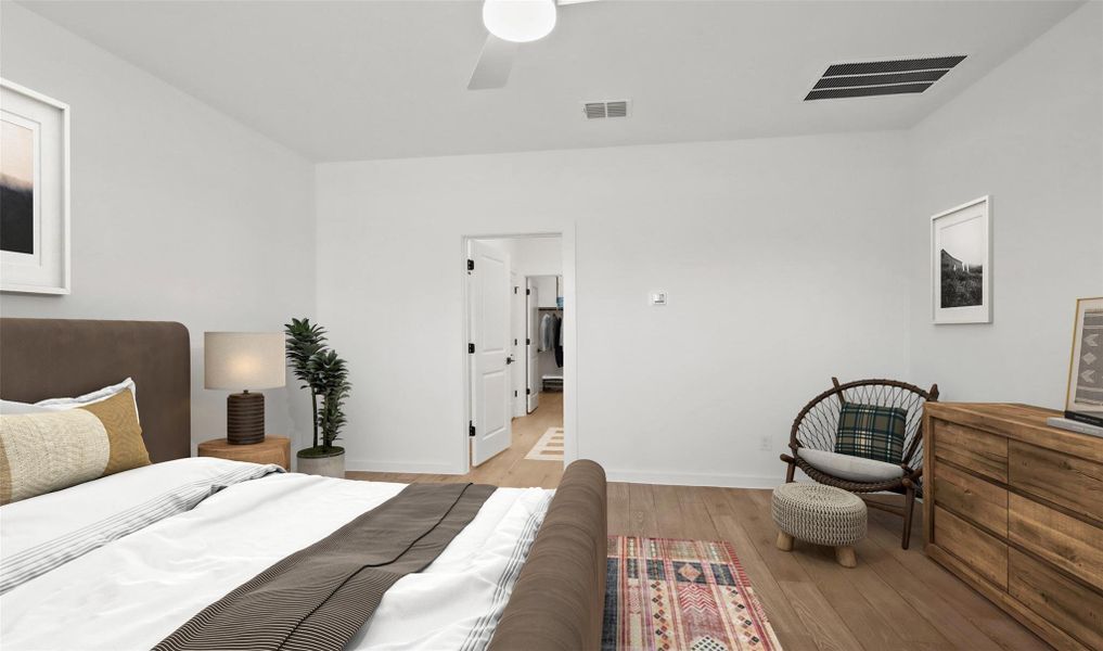 Spacious primary suite (*Photo not of actual home and used for illustration purposes only.)