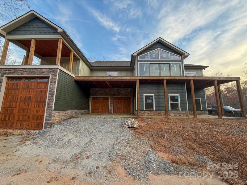 In-progress construction of a new home in , Lake Lure, NC (Image 19).