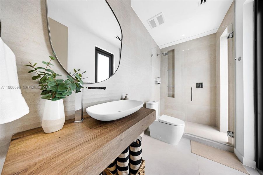 Furnished interior view inside a new home in , Miami (Image 7).