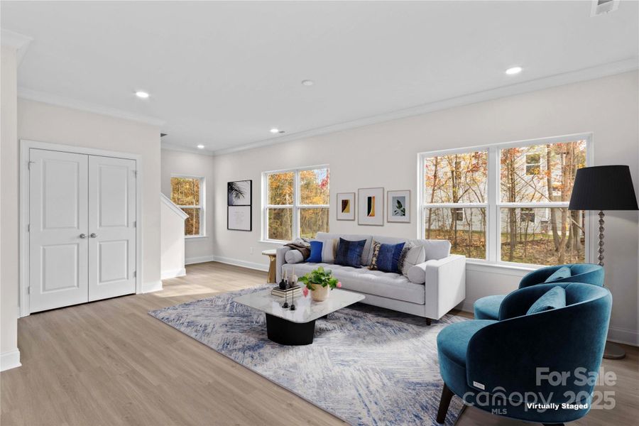 Furnished interior view inside a new home in , Statesville (Image 4). Furnished interior view inside a new home in , Statesville (Image 4).