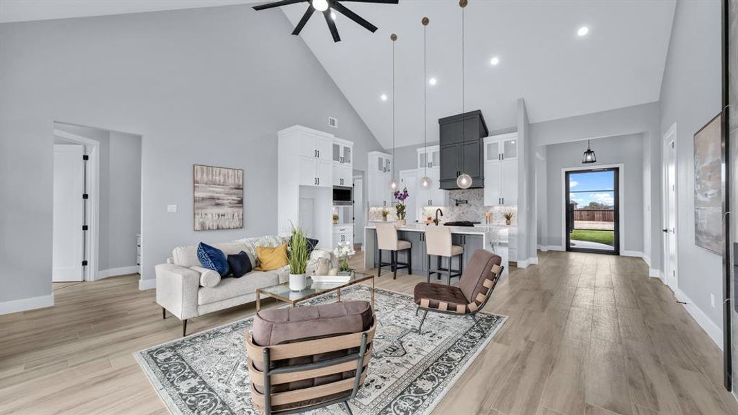 Furnished interior view inside a new home in , Weatherford (Image 27).