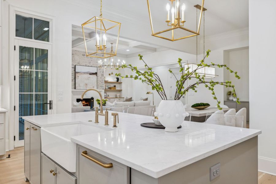 Furnished interior in a model home at The Grove in College Grove (Image 25). Furnished interior in a model home at The Grove in College Grove (Image 25).