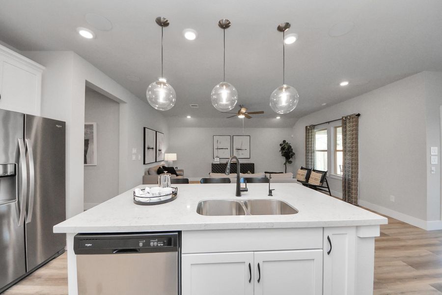 Furnished interior view inside a new home in Sunterra: Landmark Collection, Katy (Image 16).