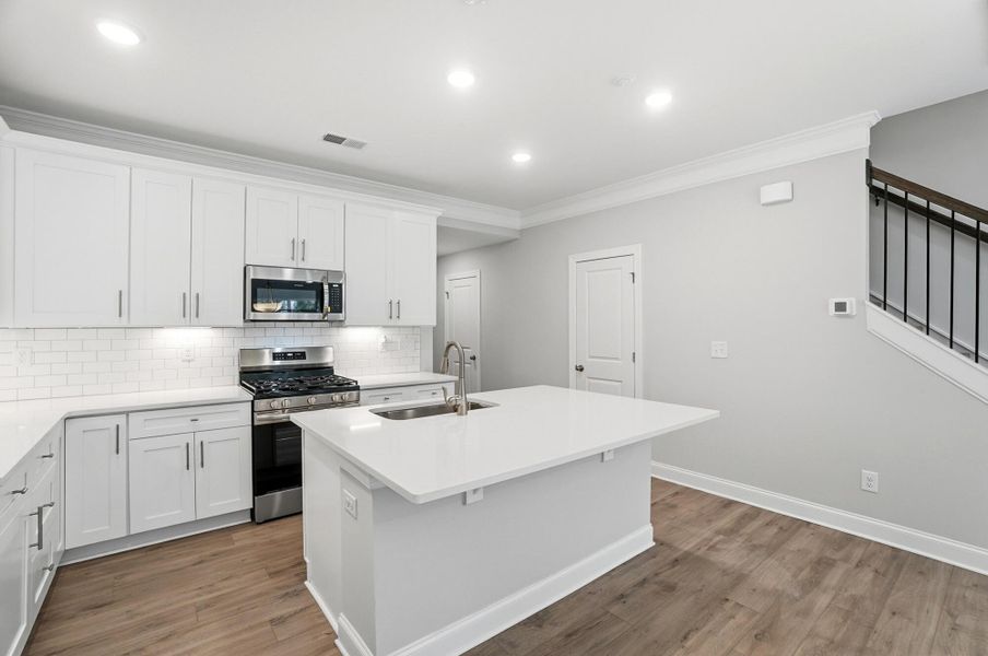 Furnished interior view inside a new home in Harrisburg Village Townhomes, Harrisburg (Image 11).
