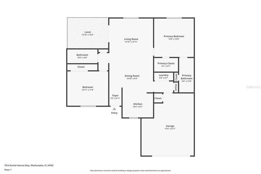 2D floor plan layout of this home in , The Villages, FL (Image 5).
