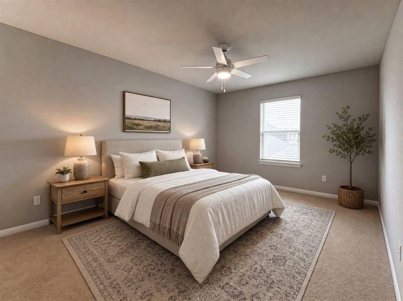 Furnished interior view inside a new home in Sagebrook, Denton (Image 8).