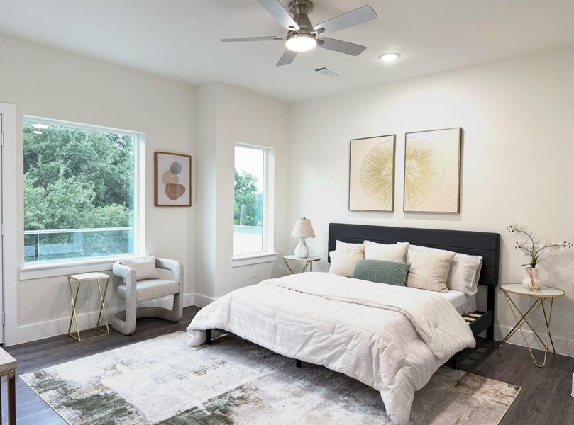 Furnished interior view inside a new home in , Houston (Image 8). Furnished interior view inside a new home in , Houston (Image 8).