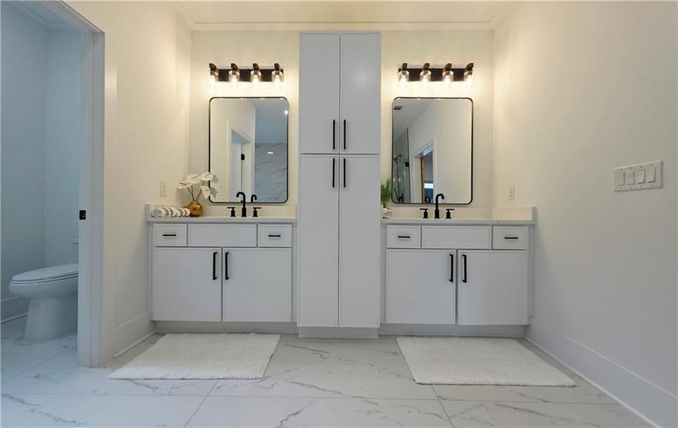 Furnished interior view inside a new home in , Atlanta (Image 18).
