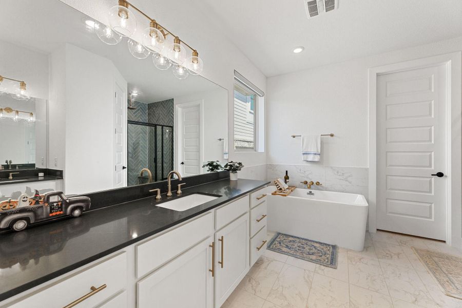 Furnished interior view inside a new home in , Austin (Image 17). Furnished interior view inside a new home in , Austin (Image 17).