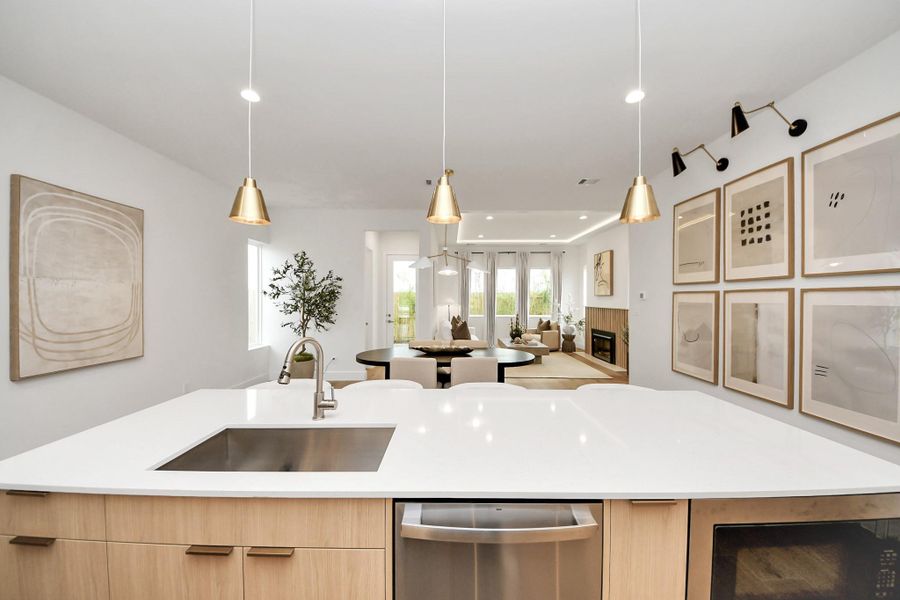 Furnished interior view inside a new home in , Houston (Image 38).