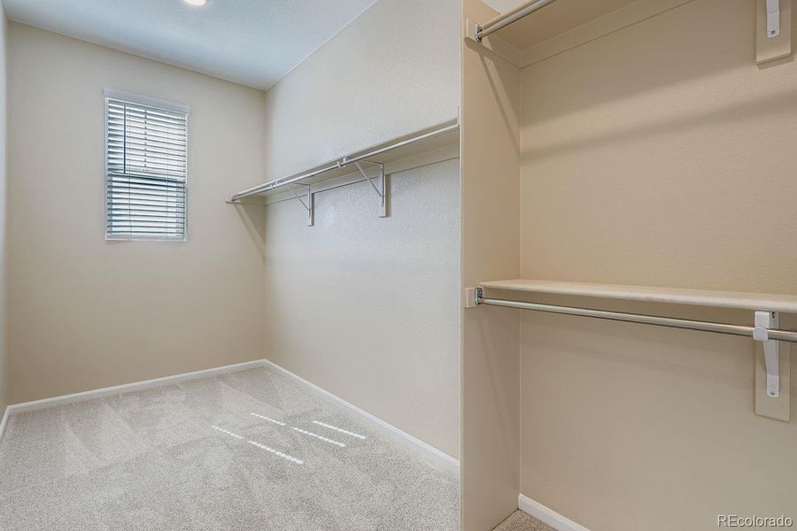 Primary walk-in closet