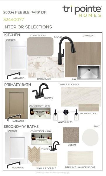 Sample of building materials used in homes in Woodson’s Reserve, Spring (Image 4).