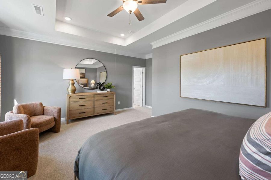 Furnished interior view inside a new home in Stonebridge North, Macon (Image 30).