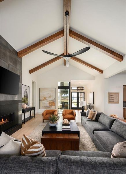 Furnished interior view inside a new home in , Archer (Image 8).