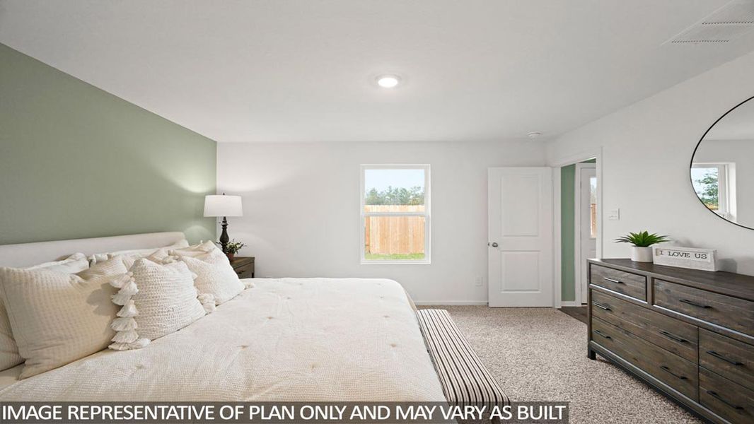 Furnished interior view inside a new home in Lexington Heights, Willis (Image 17).