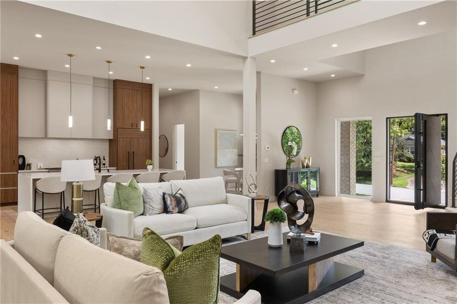 Furnished interior view inside a new home in , Sandy Springs (Image 14). Furnished interior view inside a new home in , Sandy Springs (Image 14).