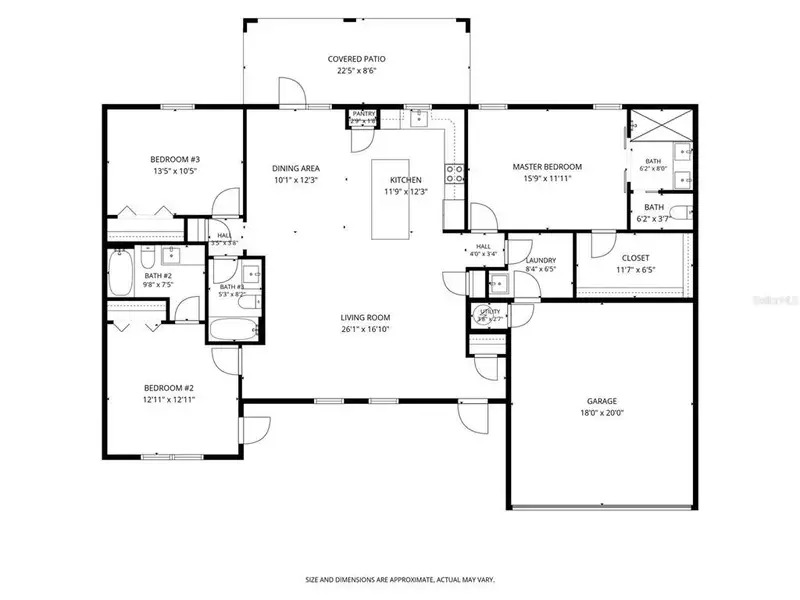 2D floor plan layout of this home in , Sebring, FL (Image 4). 2D floor plan layout of this home in , Sebring, FL (Image 4).
