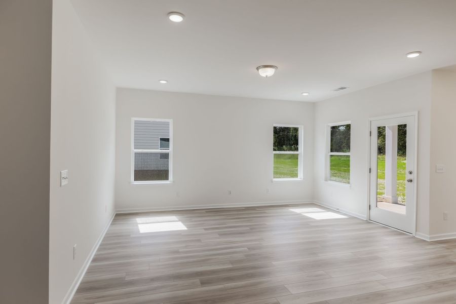Living room with access to the covered patio.
