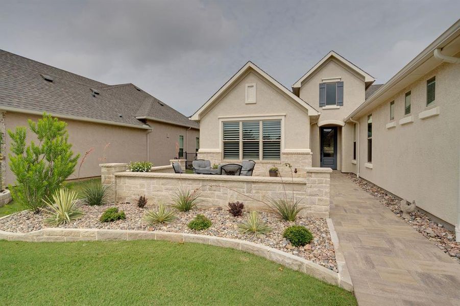 Exterior details and patio area of a home in , Denton (Image 4). Exterior details and patio area of a home in , Denton (Image 4).