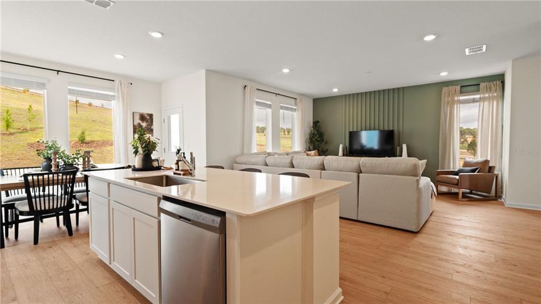 Furnished interior view inside a new home in Wellness Ridge, Clermont (Image 16).