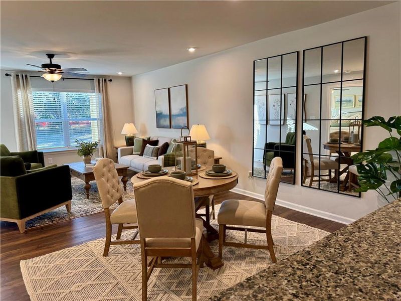 Furnished interior view inside a new home in Silver Leaf, Dawsonville (Image 23).