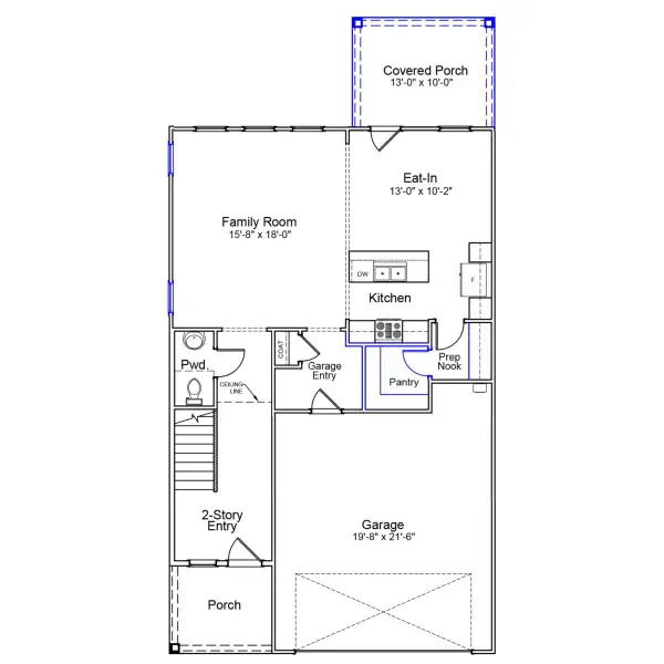 2D floor plan layout of this home in Sweetbrier, Durham, NC (Image 2). 2D floor plan layout of this home in Sweetbrier, Durham, NC (Image 2).