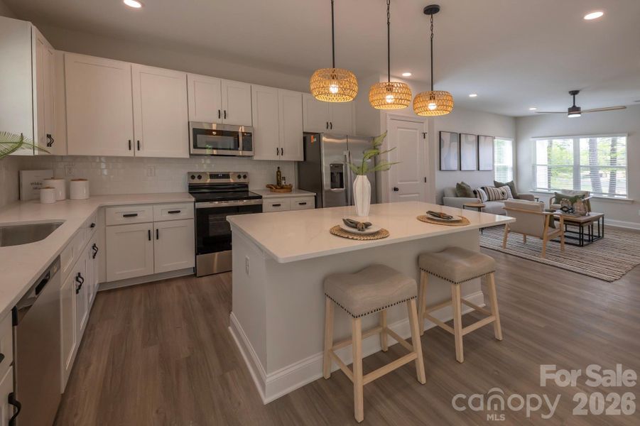 Furnished interior view inside a new home in , Charlotte (Image 9).