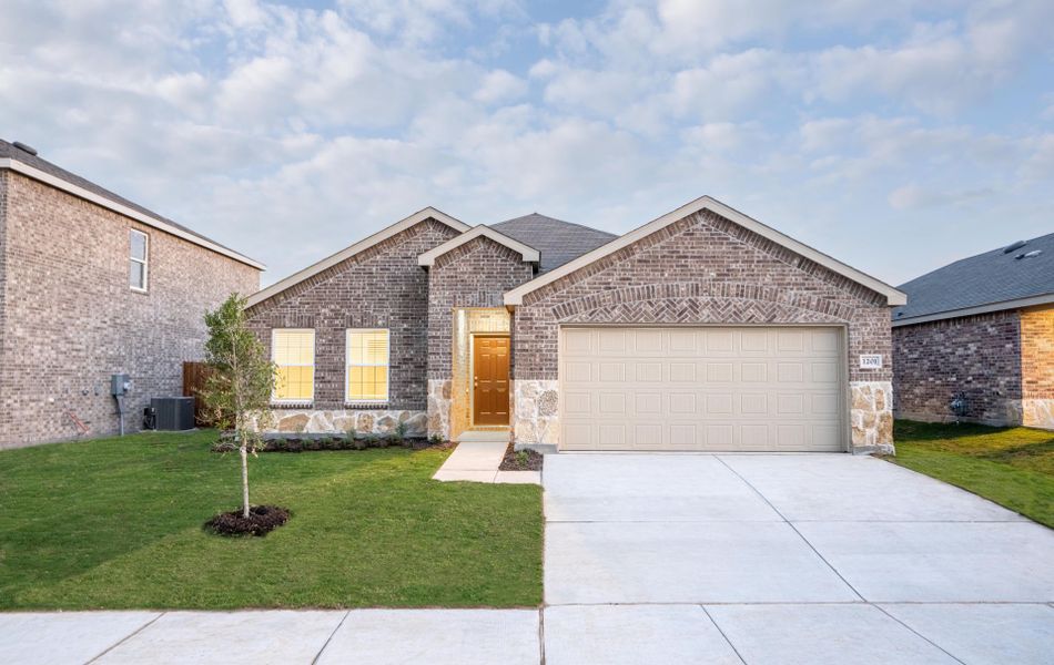 Representative exterior photo of a completed home built from the Eastgate by Centex in Cottonwood Creek, Howe, TX (Image 22).