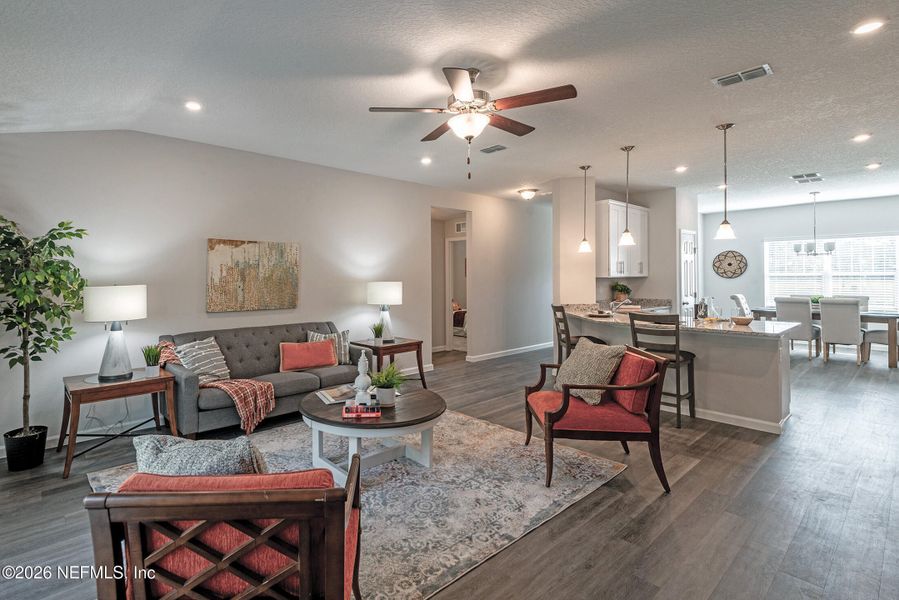 Furnished interior view inside a new home in , Jacksonville (Image 34).