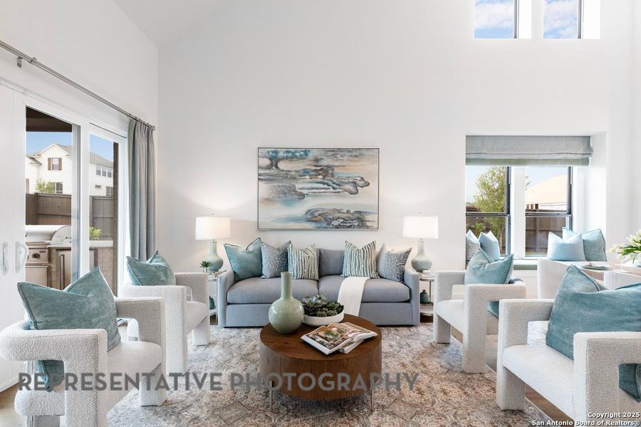 Furnished interior view inside a new home in Homestead, Schertz (Image 5).