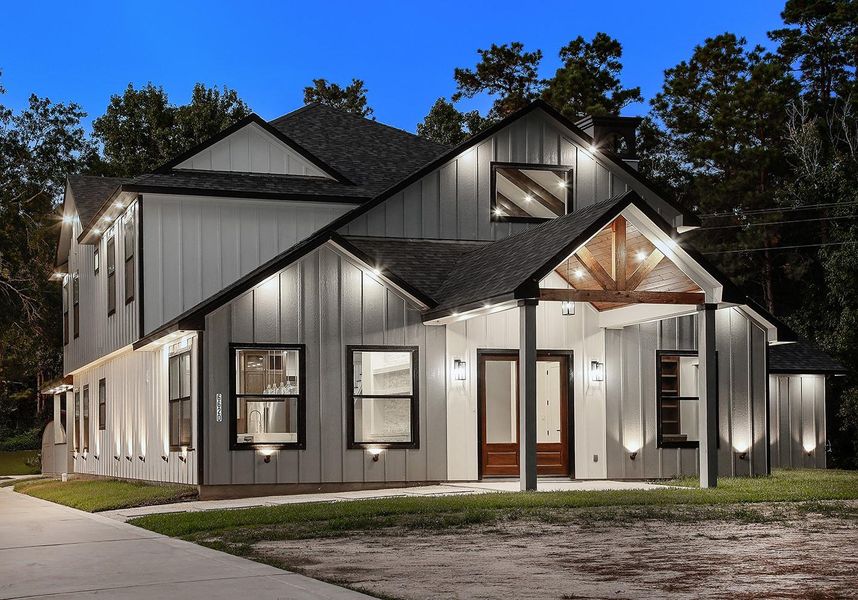 Front exterior of a new home in , Willis, TX, highlighting curb appeal (Image 2). Front exterior of a new home in , Willis, TX, highlighting curb appeal (Image 2).