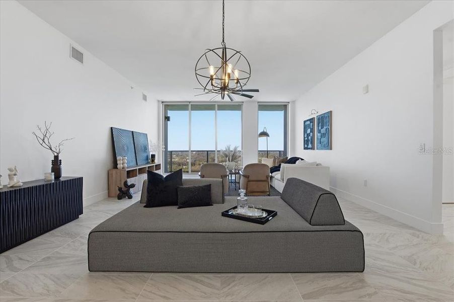 Furnished interior view inside a new home in , St. Petersburg (Image 14).