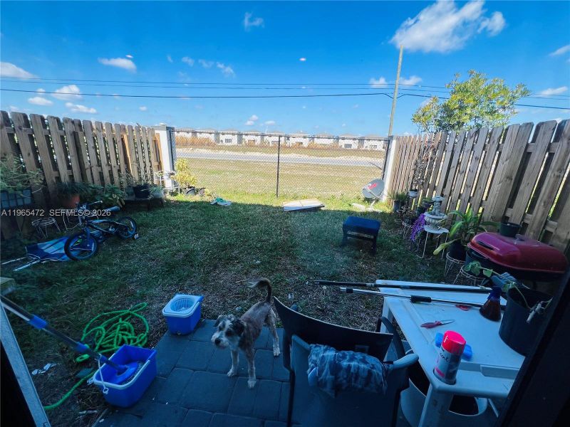 Exterior details and patio area of a home in , Homestead (Image 4). Exterior details and patio area of a home in , Homestead (Image 4).