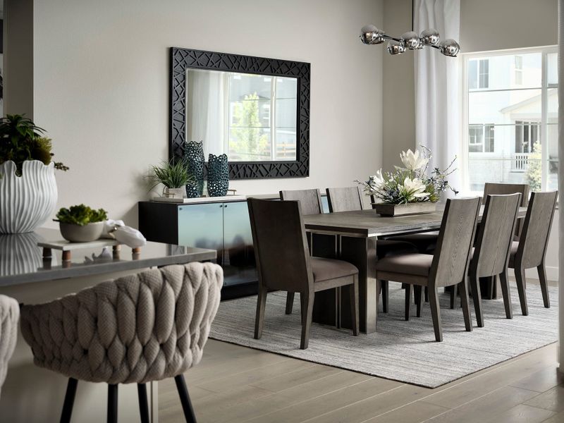 Representative furnished interior of a home built from the 5012 by Tri Pointe Homes in The Aurora Highlands, Aurora (Image 5).