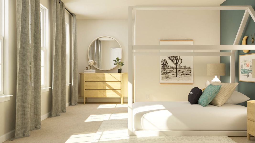 Representative furnished interior of a home built from the Elm by Lennar in Elizabeth: Arbor, Fort Mill (Image 35).