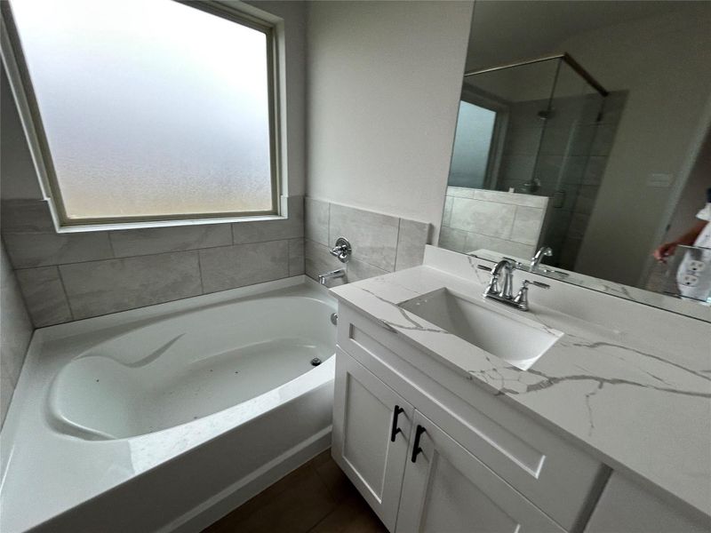 Furnished interior view inside a new home in Cypress Oaks North, Cypress (Image 7).