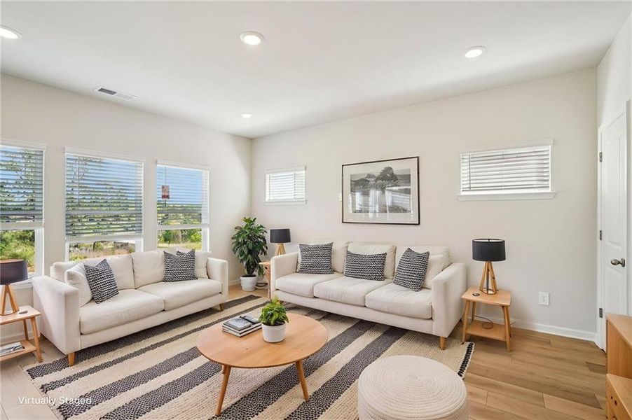 Furnished interior view inside a new home in Hawthorne Station, College Park (Image 11). Furnished interior view inside a new home in Hawthorne Station, College Park (Image 11).