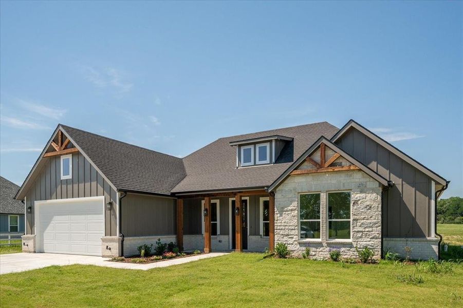 Front exterior of a new home in , Leonard, TX, highlighting curb appeal (Image 22).
