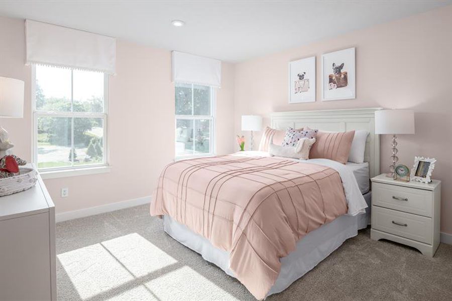 Representative furnished interior of a home built from the Oak Park by Ryan Homes in Arborvale, Fayetteville (Image 40).