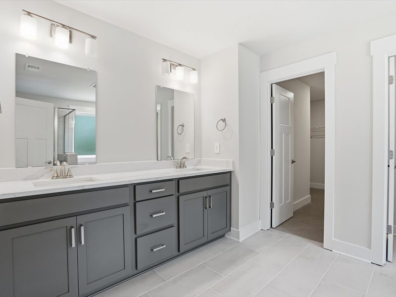 Furnished interior view inside a new home in Cedar Shoals - Signature Collection, Piedmont (Image 5). Furnished interior view inside a new home in Cedar Shoals - Signature Collection, Piedmont (Image 5).