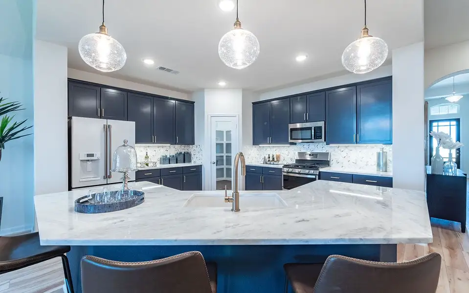 Furnished interior view inside a new home in Hickory Ridge, Elmendorf (Image 8).