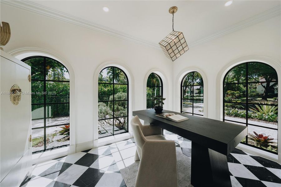 Furnished interior view inside a new home in , Miami (Image 16).