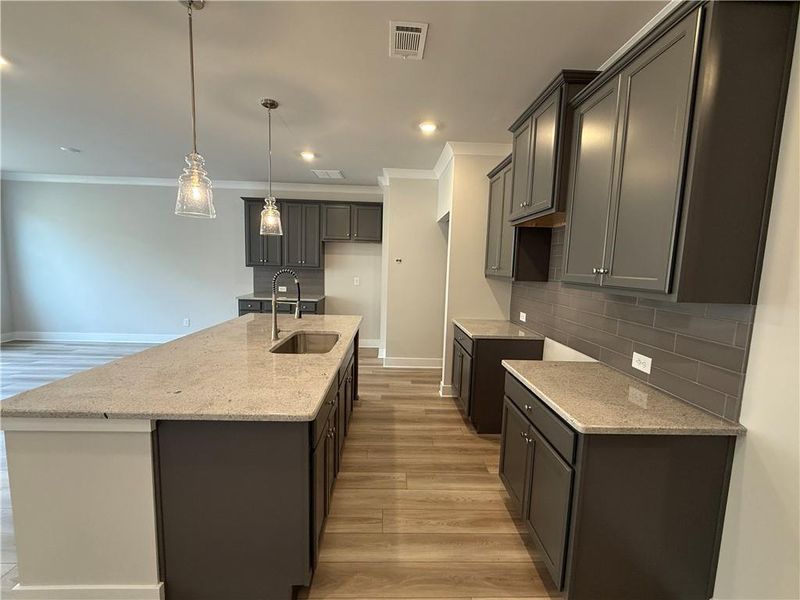 Furnished interior view inside a new home in The Towns at Auburn Station West, Auburn (Image 7).