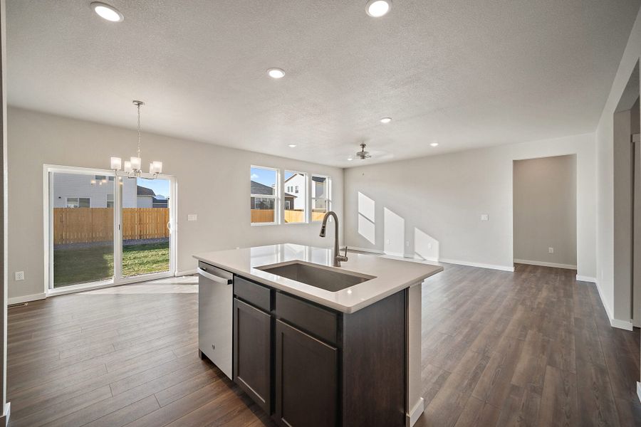 Furnished interior view inside a new home in The Glen, Colorado Springs (Image 9).