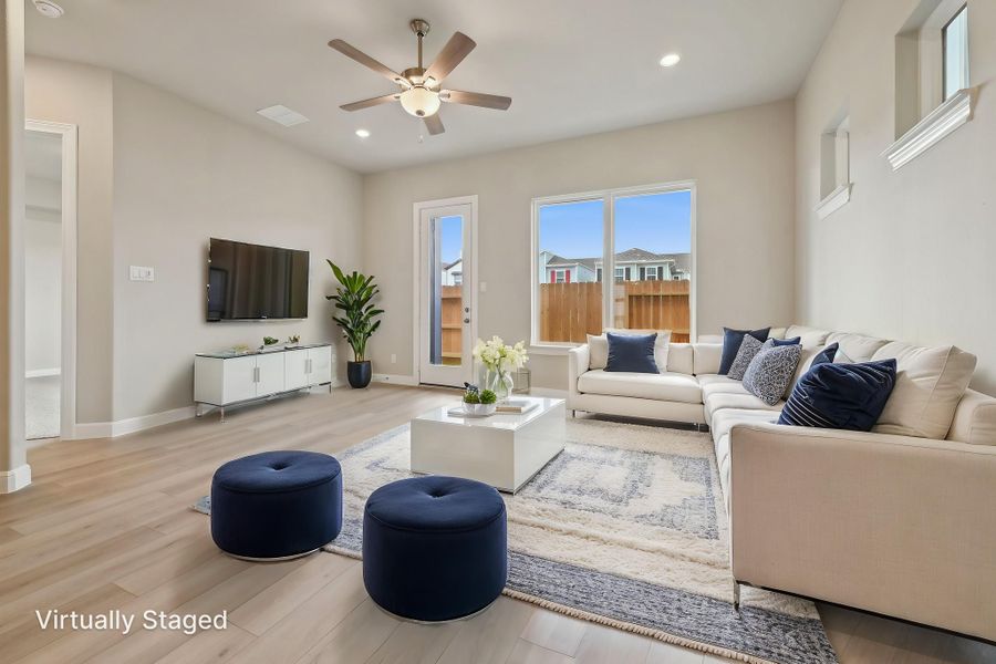 Furnished interior view inside a new home in Katy Grand Village - Luxe Series, Katy (Image 8). Furnished interior view inside a new home in Katy Grand Village - Luxe Series, Katy (Image 8).
