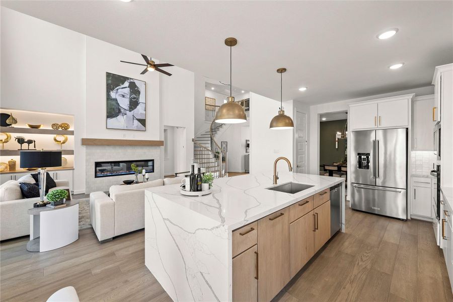 Furnished interior view inside a new home in The Trails, New Caney (Image 32). Furnished interior view inside a new home in The Trails, New Caney (Image 32).